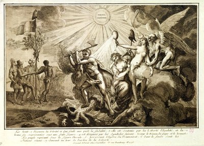Father Time Discovers Truth Trampling Feudalism, c.1792-93 by French School